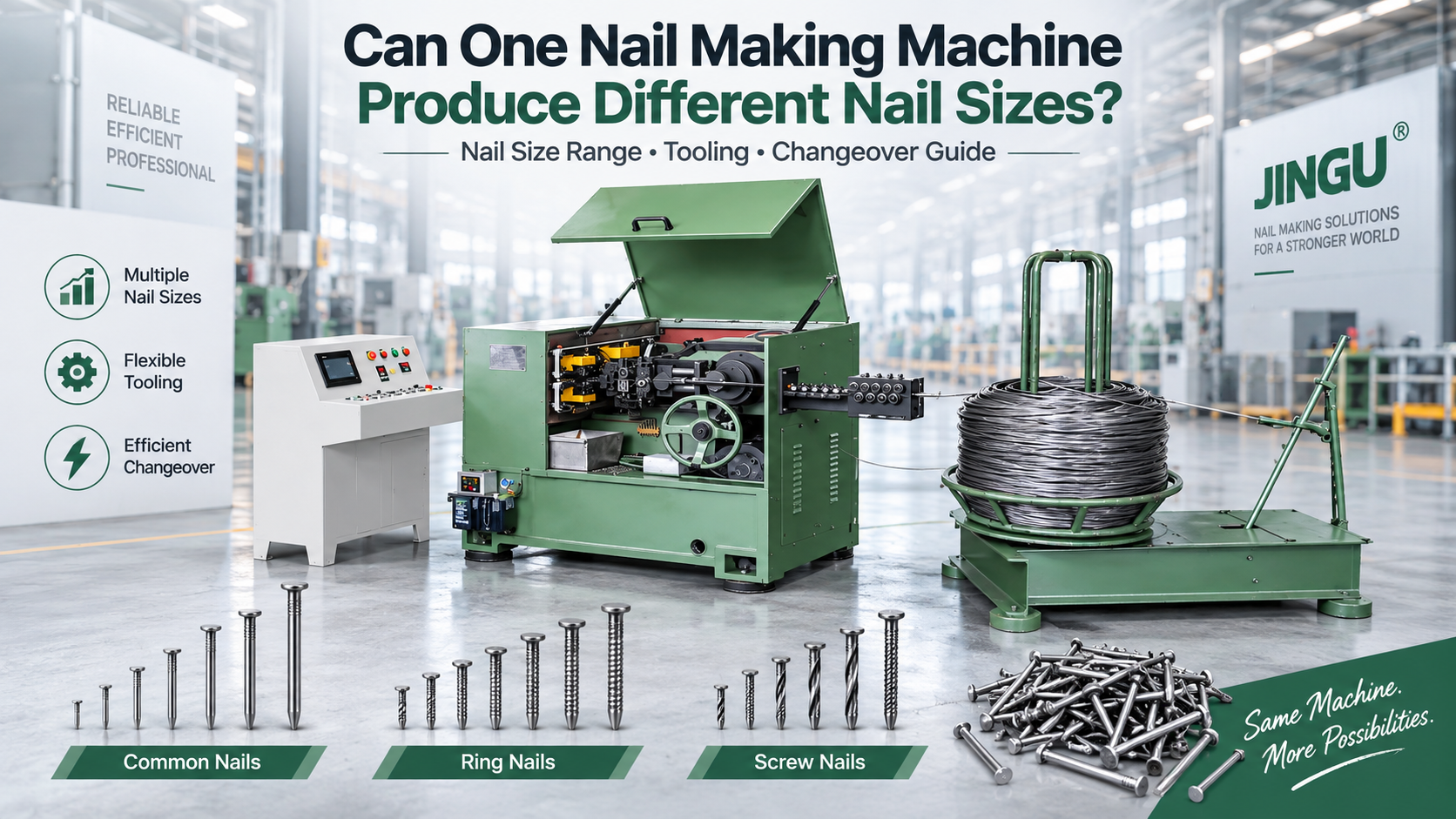 Can One Nail Making Machine Make Different Nail Sizes?